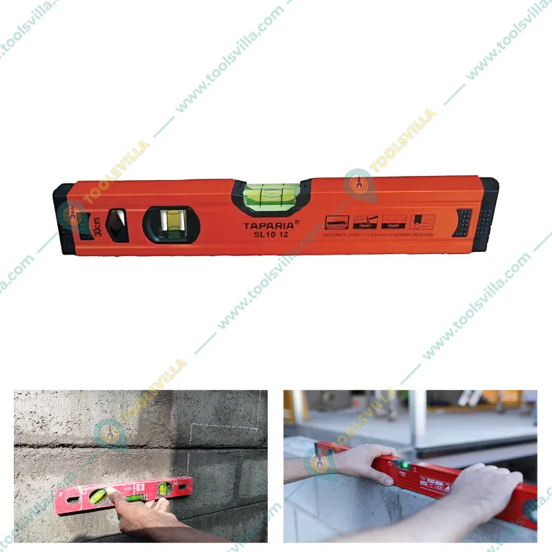 Taparia 300 mm Spirit Level, 1.0mm Accuracy without Magnet (SL 1012) 