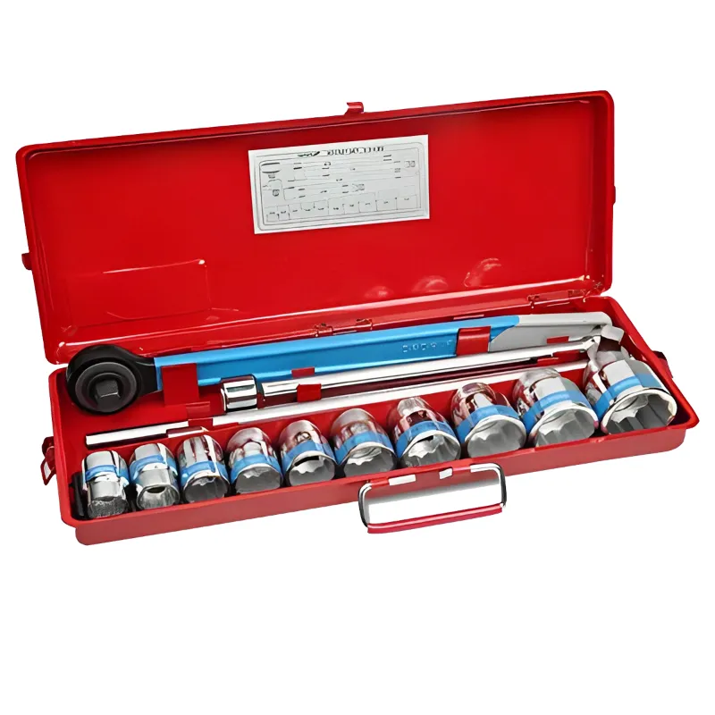 Taparia (S 3/4 BH) 3/4 inch Square Drive BiHexagonal Socket Set (10 sockets & 4 accessories)