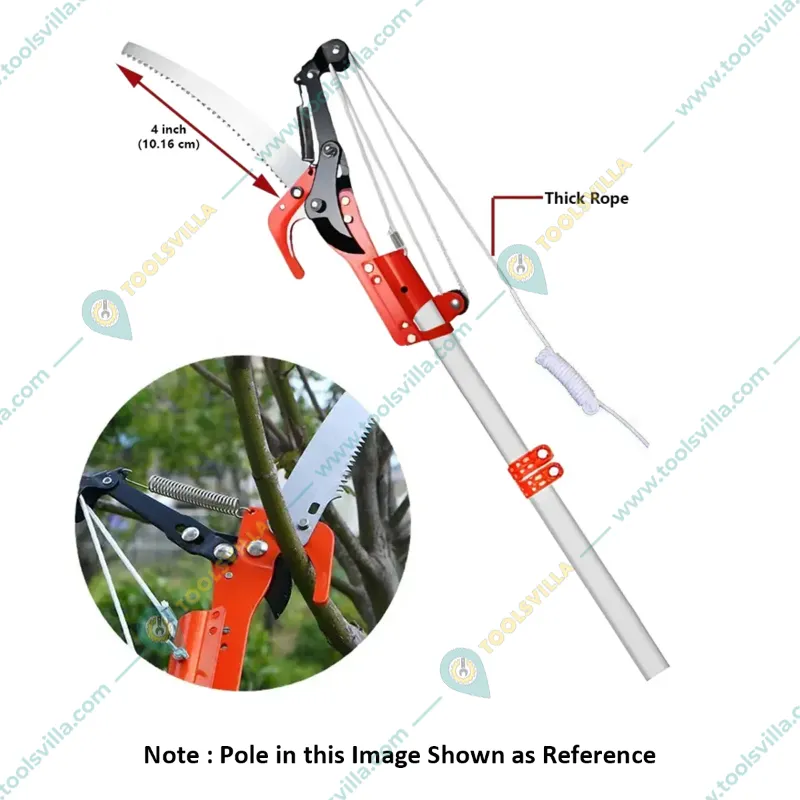 Heavy Duty Tree Pruner with 4 inch Blade, 1.5 inch Cutting Capacity