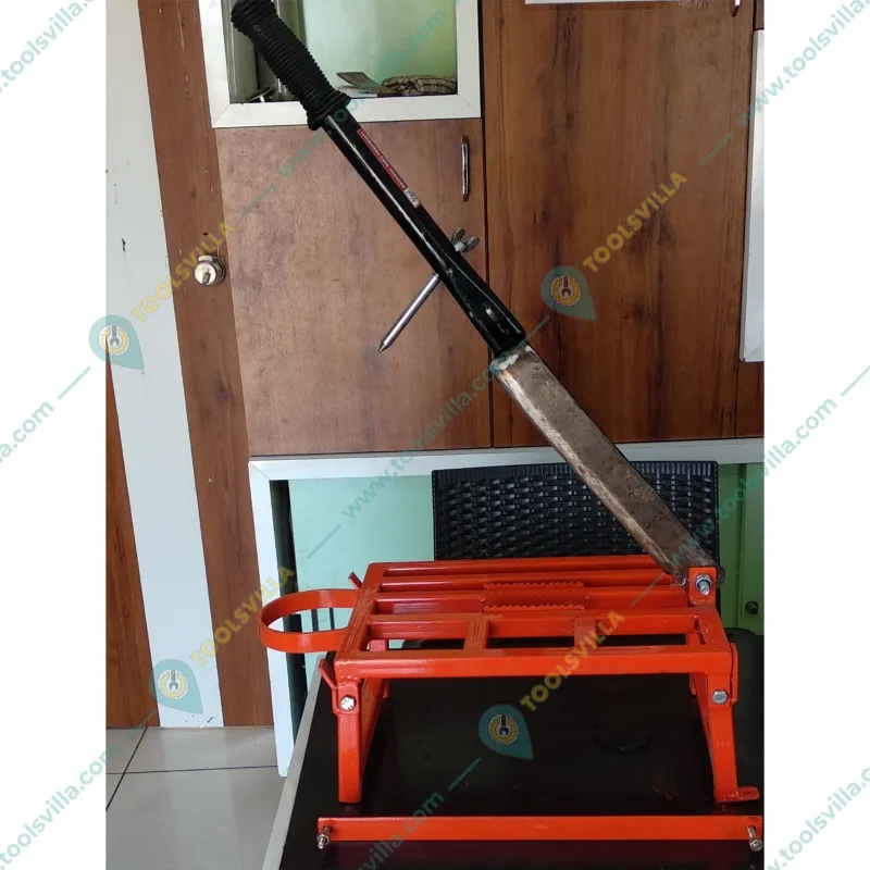 Table Top Manual Tender Coconut Cutting Machine with Foldable Stand