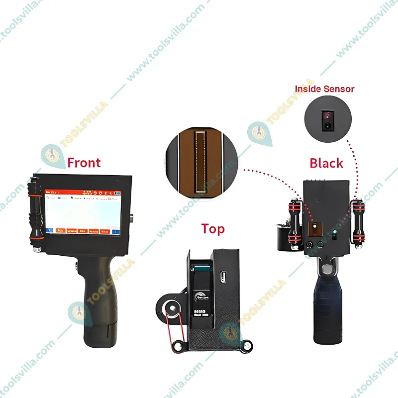 Handheld 12.7 mm Thermal Inkjet Printer with Ultra Premium Solvent Ink