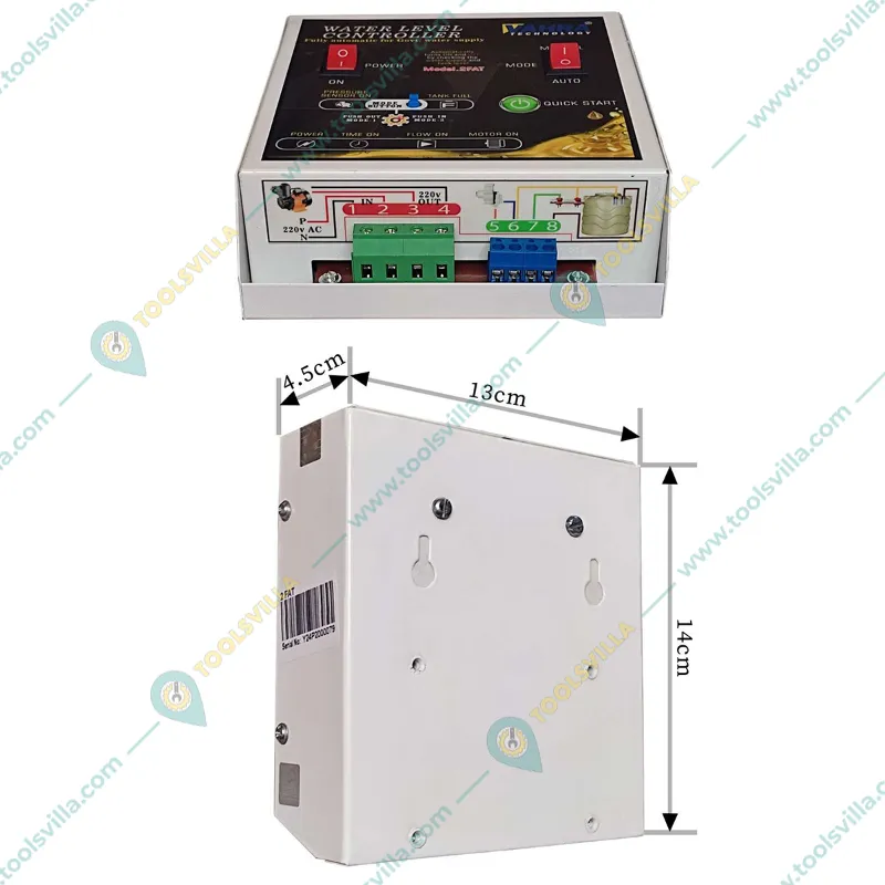 Vahra Technology Fully Automatic Water Level Controller (for Govt Water Supply) With Accessories- 1 Year Warranty (2FAT)