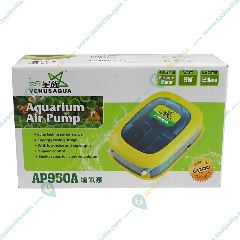 Venus Aqua AP-950A Double Nozzle Air Aquarium Pump