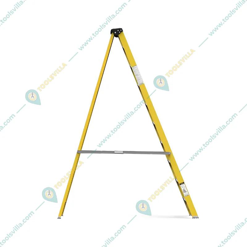 Youngman FRP Fibreglass 9 Steps (3.28 m) Single Sided Self Supporting Ladder Including Tool Storage Platform at The Top
