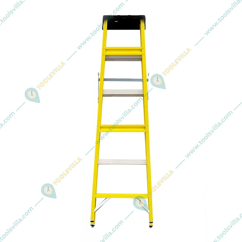 Youngman 5 Steps FRP (Fiberglass) 1.82 m Single Sided Self Supporting Ladder Including Tool Storage Platform at The Top