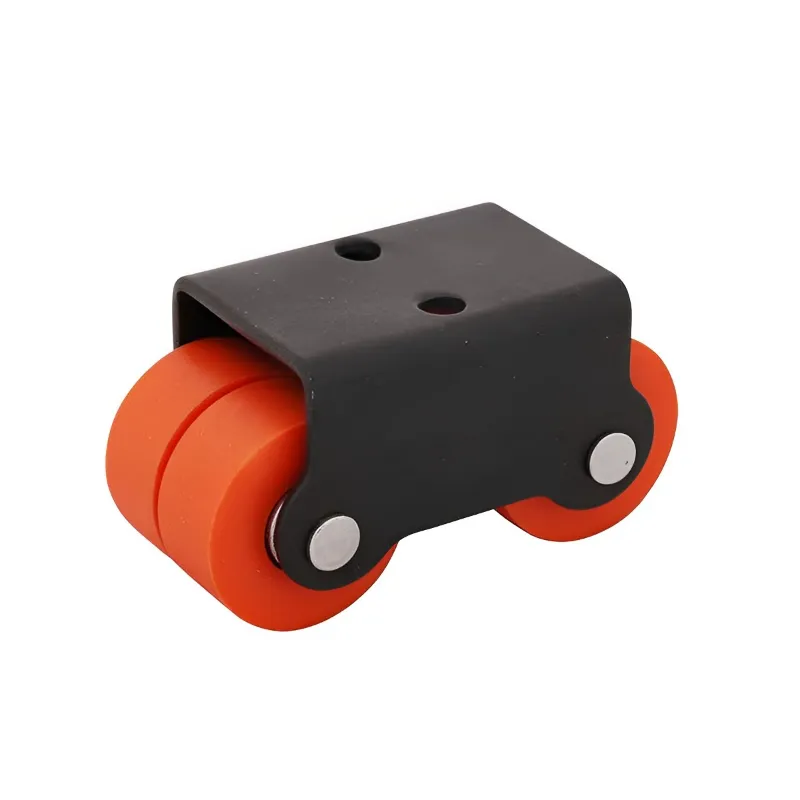 Ackwheel (A-12) Premium Quality Plate type 38mm Height Radius Flat Steel & Plastics Four Caster Wheel (Pack of 4)