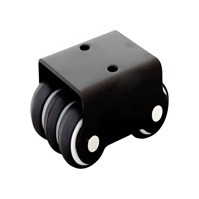 Ackwheel (A-66) Heavy Duty Plate type 38mm Height Steel & Plastics Radius Flat Plate type Sixer Caster Wheel (Pack of 4)