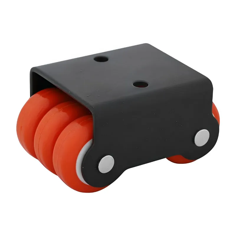 Ackwheel (A-2) Premium Quality Radius Flat Sixer Plate type Caster Wheel Steel & Plastics Material With 38 mm Height (Pack of 4)