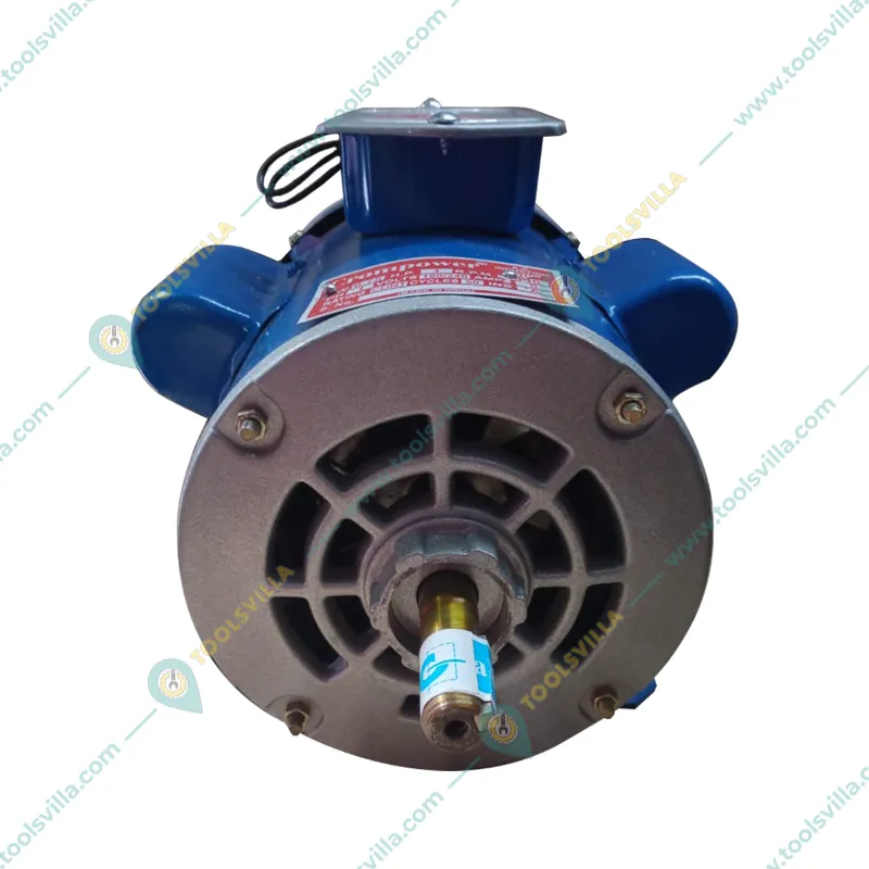 Crompower 1 HP 4 Pole Single Phase Foot Mounted AC Induction Motor With One Year Warranty