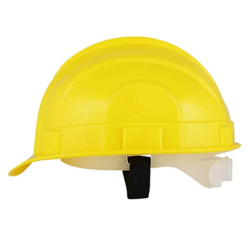 Heavy Duty Adjustable Safety Helmet Pack of 50 for Multipurpose Industrial Uses, Without Ratchet, Color - Yellow