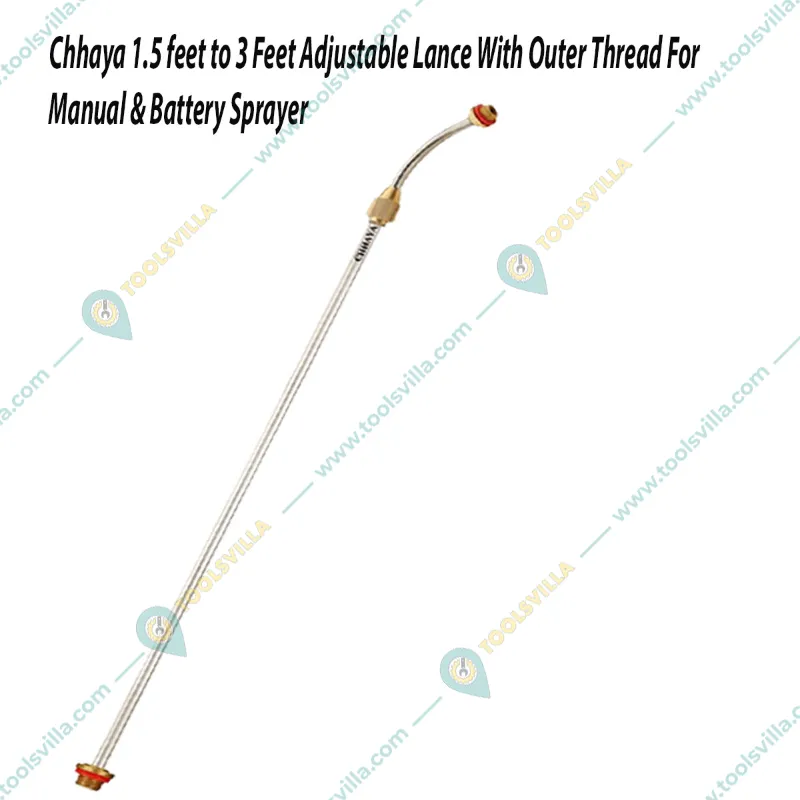 Chhaya 1.5 feet to 3 Feet Adjustable Lance With Outer Thread For Manual & Battery Sprayer(Pack-1 Piece)