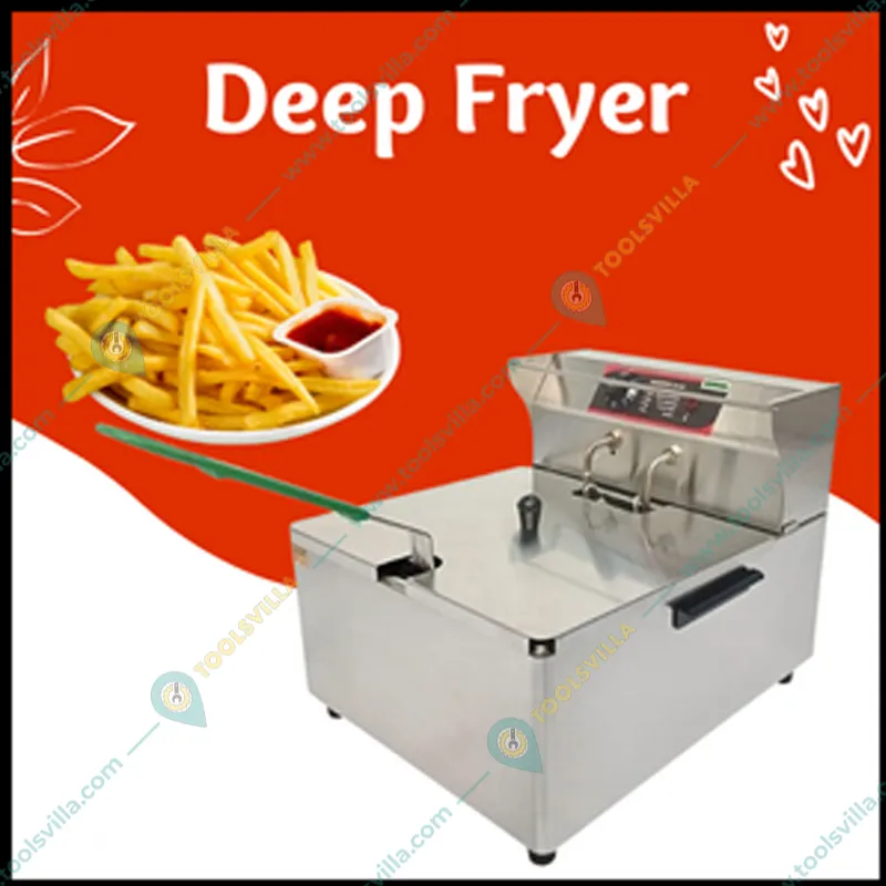 ADORMA DF 11L SGL Electric 11 Liter Deep Fryer With Analog Controls, 1800W with 1 Year Warranty 