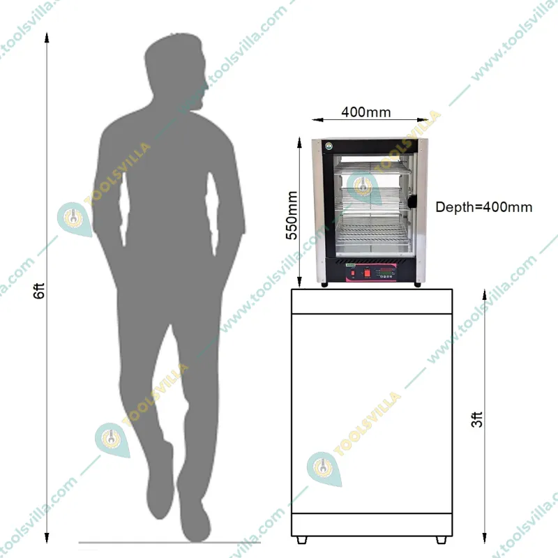 ADORMA FDW 50L DIGITAL Food Display Warmer, 600W with 1 Year Warranty 