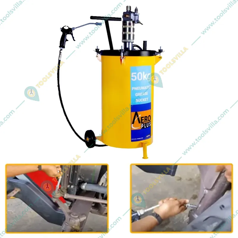 Aeroplus 50 Kg Pneumatic Operated Grease Pump With 2m Hose Pipe & Grease Gun