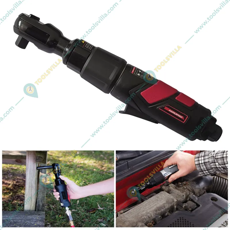 Aeropro 3/8 Inch Air Ratchet Wrench, 68 Nm Max. Torque and 160 RPM Free Speed (RP-27411)