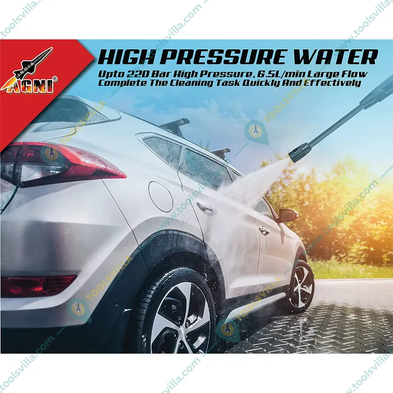 AGNI A1850 220 Bar Electric High Pressure Car Washer for Cars/Bikes, 2100W