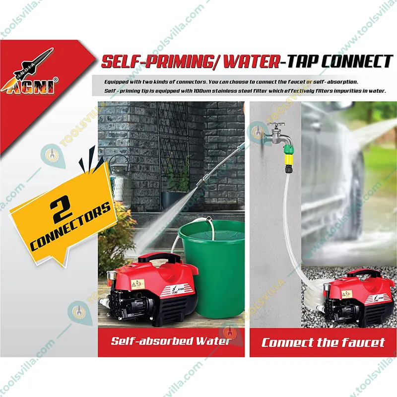 AGNI A1850 220 Bar Electric High Pressure Car Washer for Cars/Bikes, 2100W