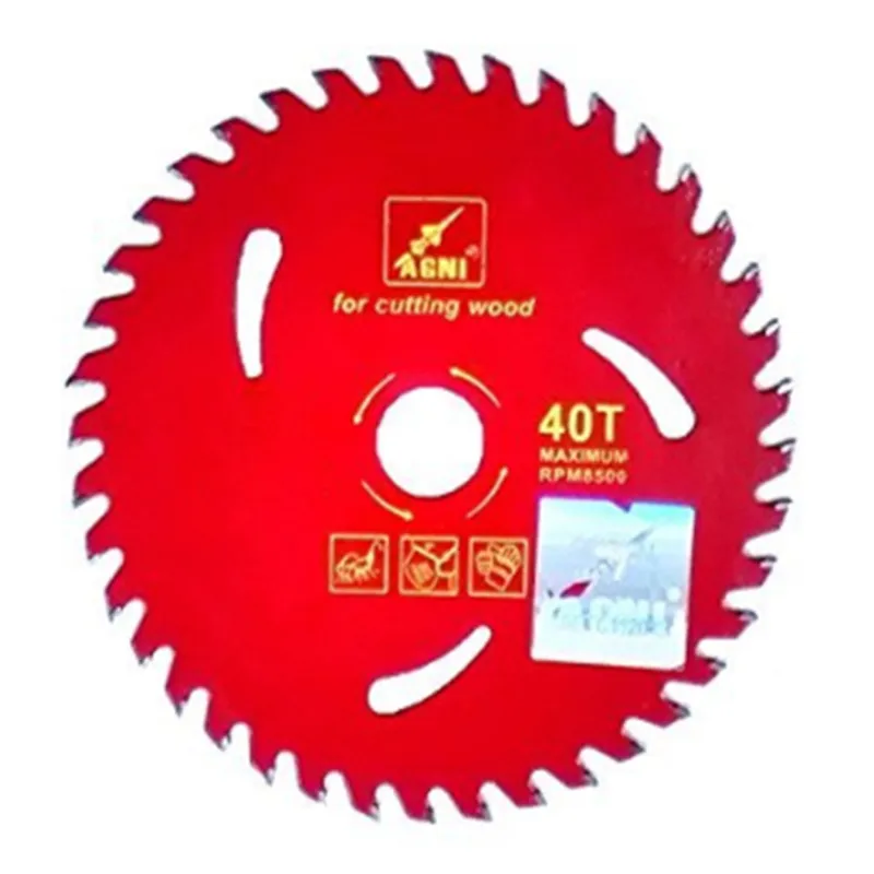 Agni TCT Saw Blade (Red) for Wood Cutting(Size-4 inch,Teeth-40,Pack-5 Pcs)