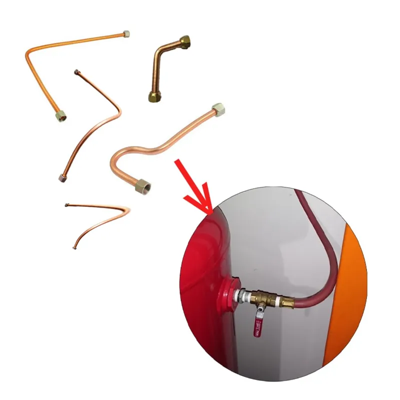 5 pcs of 30 Cm Copper Connecting Pipe For Air Delivery pipe Suitable for 24/25 Liter Oil Type Air Compressor