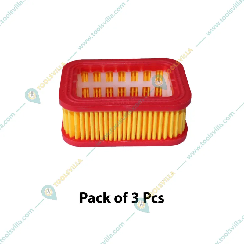 Air Filter (Square Small) 3 Pieces for 58 CC Petrol Chainsaw, CS 101