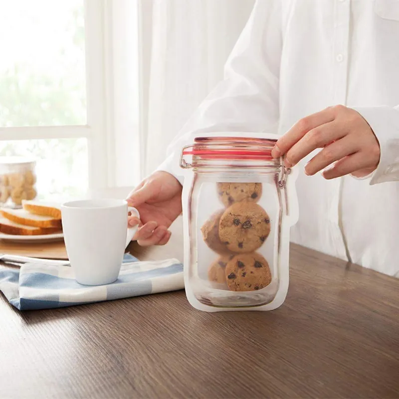 POCHEON® 15 pcs Reusable Jar Bottles Bags with Air Tight Seal 