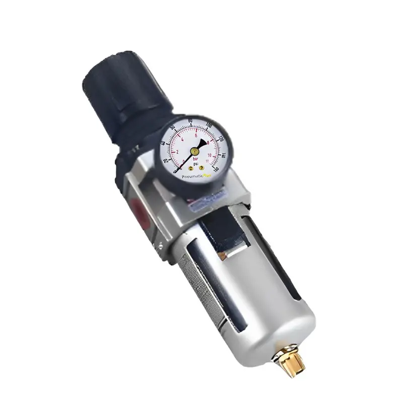 Akari 1/2 Inch Filter Regulator with Gauge & Metal Guard, (AW4000-04)