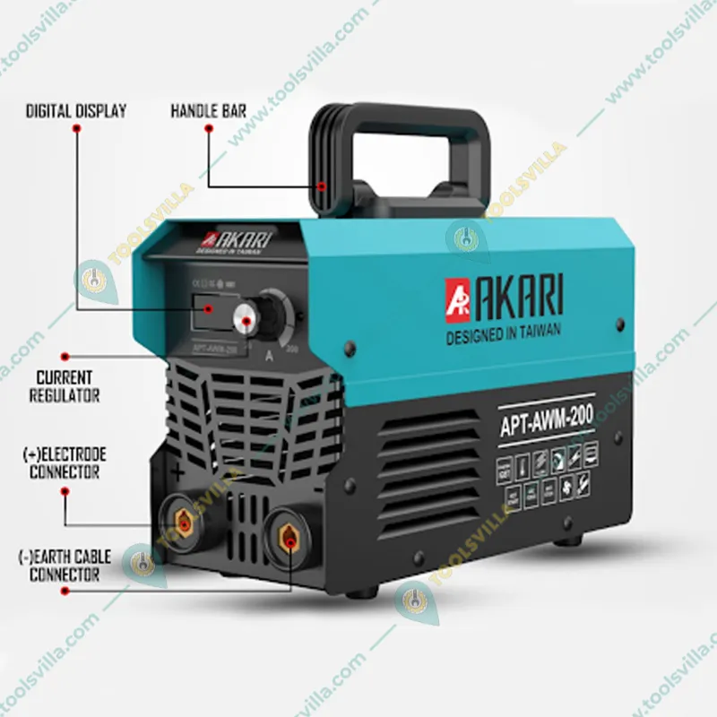 Akari 200 Amp Single Phase Welding Machine With IGBT Technology (APT-AWM-200)