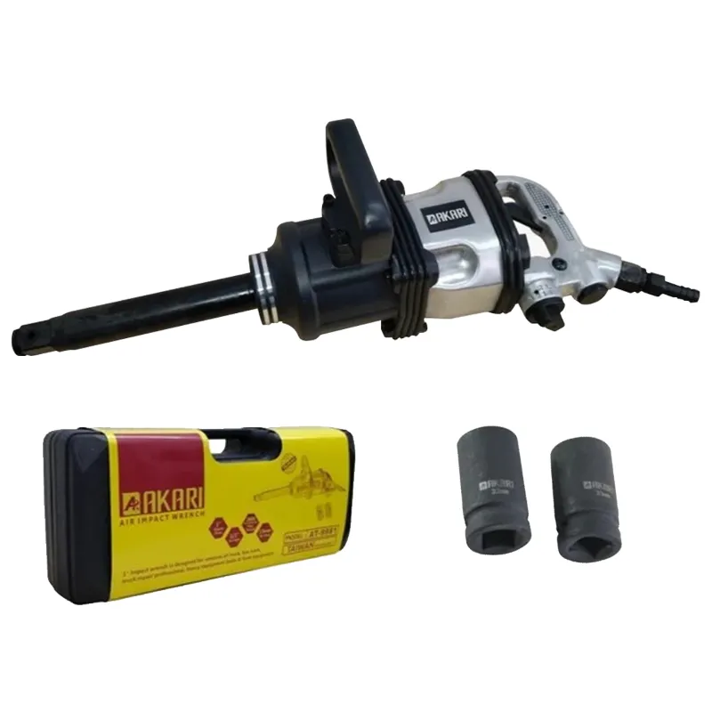 Akari 1 Inch Air Impact Wrench With 32 & 33 mm Sockets, 2800 Nm Max. Torque (AT-9981)