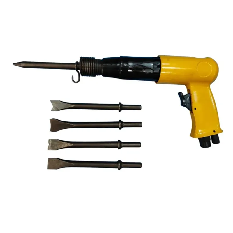 Akari 250mm Pneumatic Air Hammer Set with 5 Chisels for Cutting, Chipping and Scraping (AT-AH-250)