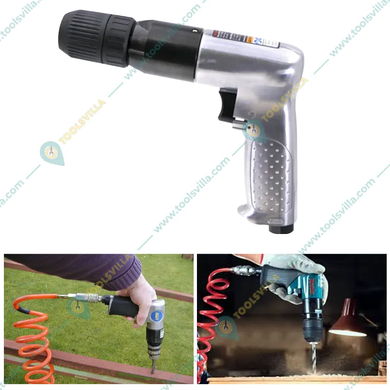 Akari 1/2 Inch Ingersoll Rand Type Reversible Air Drill Machine, 500 RPM (AT-7803)