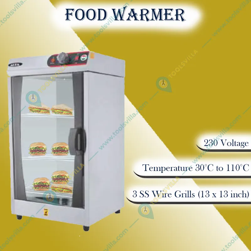 Akasa CW 500 CON Multipurpose Convection Warmer with 3 SS Wire Grill, 600W