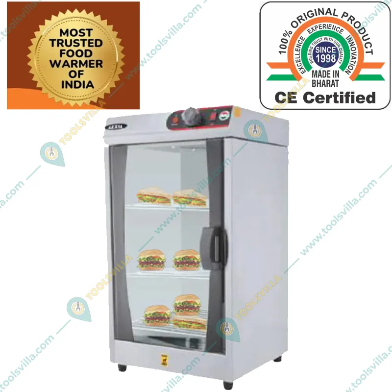 Akasa CW 500 CON Multipurpose Convection Warmer with 3 SS Wire Grill, 600W