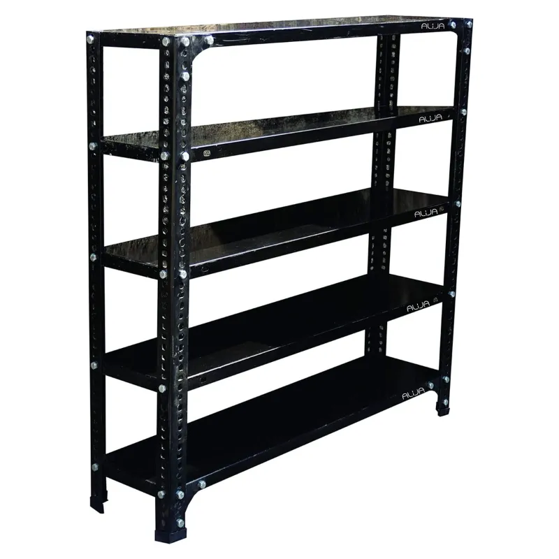 ALIJA 36 x 35 x 9 Inch 5 Shelves Multipurpose Adjustable Storage Rack With Accessories (24 Gauge Shelves, 18 Gauge Angle)