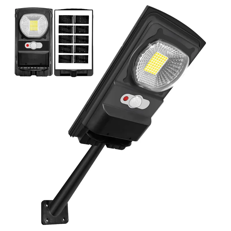 Gramstrong All in One Solar Light of 56 Bright White LEDs, 5V Solar Panel and 3.2V Battery with Motion Sensor (1 Year Warranty)