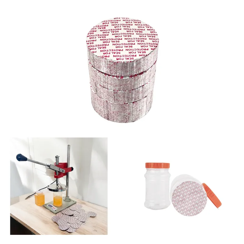Smart Pack Aluminum Foil for Packing PET (Transparent) Plastic Jars Bottle(Pack of 1000 pcs)