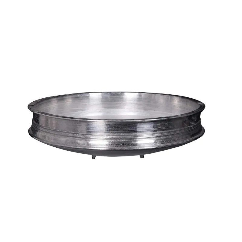 Malabar Uncoated Aluminium Urli for Cooking (Silver)- Large Size