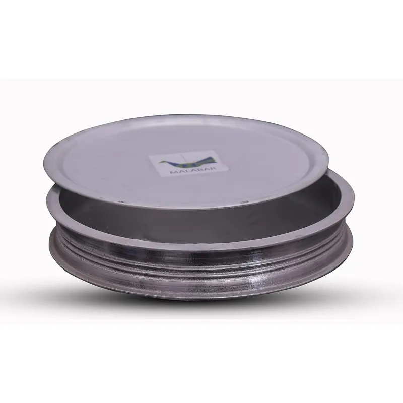 Malabar Aluminum Uruli (Silver) For Cooking With Lid- Large Size