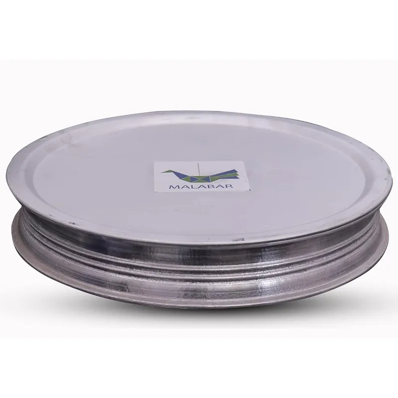 Malabar Aluminum Uruli (Silver) For Cooking With Lid- Large Size(Size-18 inch)