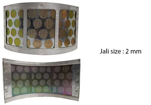 Aluminium Jali of 9.4 x 20.5 x 9.4 cm, For 1HP Domestic Atta Chakki(Jali Size-Jali no. 2)