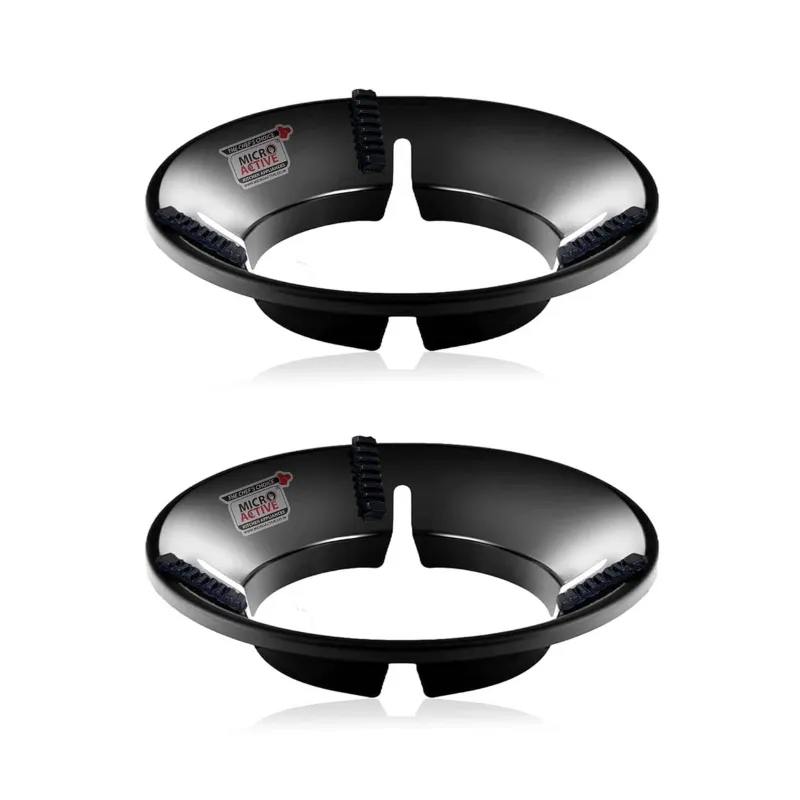 MICROACTIVE® Sturdy Aluminium Gas Saver, Windproof Energy Saving Gas Burner Cover, Compatible With All Gas Stoves(Pack-2 pcs)