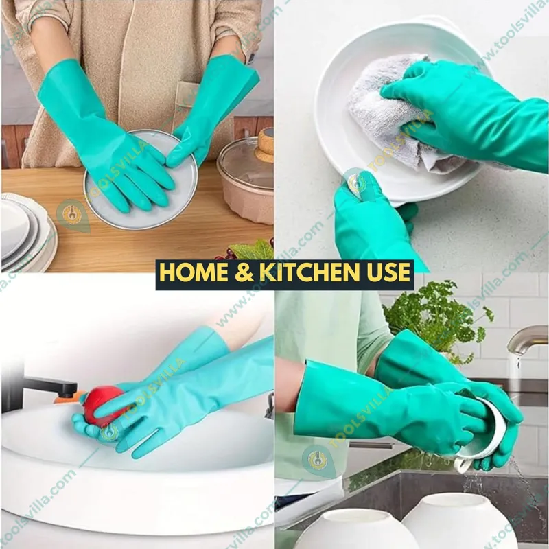 Ansell AlphaTec 37-676 Chemical Resistant Gloves, Nitrile Compound, Strong Protection against Acids and Solvents(Size-9,Pack-1)