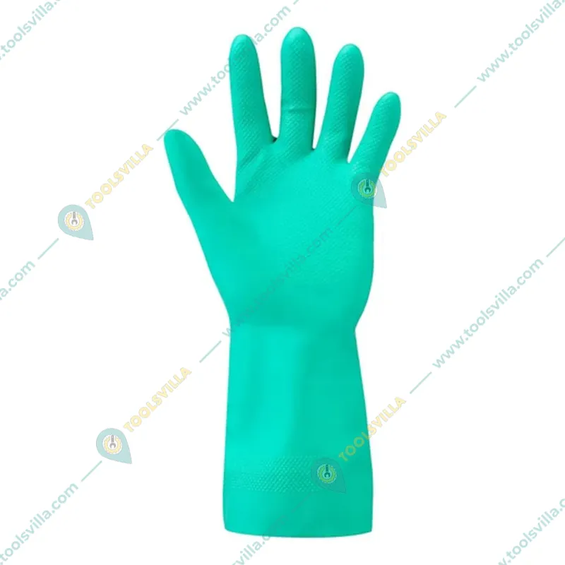 Ansell AlphaTec 37-676 Chemical Resistant Gloves, Nitrile Compound, Strong Protection against Acids and Solvents(Size-9,Pack-1)