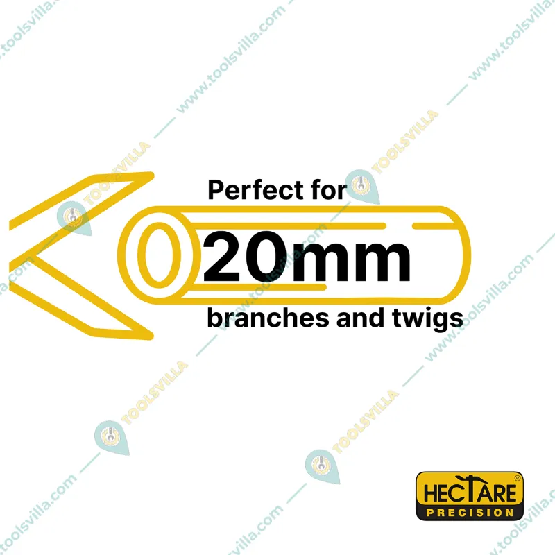 Hectare Precision Garden Anvil Pruner | Secateur | Plant Cutter with 20 mm Cutting Diameter for Home Garden