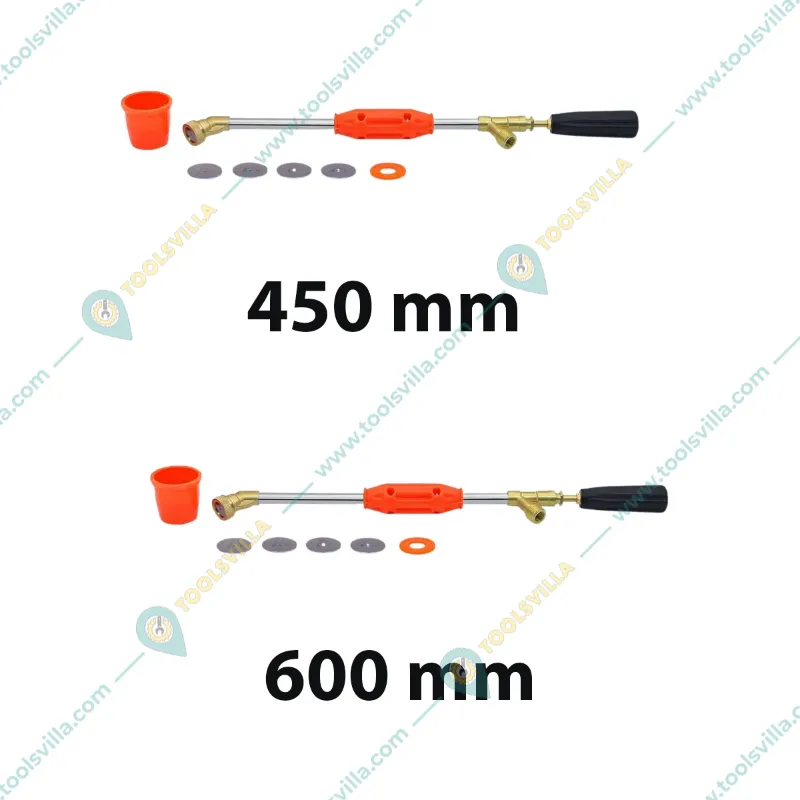 Heavy Duty 450mm and 600 mm Stainless Steel material Apple Master Bend Spray Gun for Agriculture use 