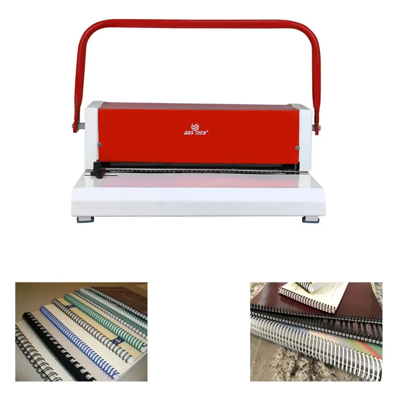 Ars Tech A4 39 Holes Spiral Binder Machine (White/Red)