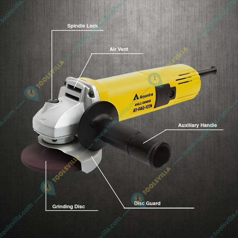 Aryantra 100 mm 850 W Angle Grinder Machine, 11000 RPM (AY-PAG-101N)