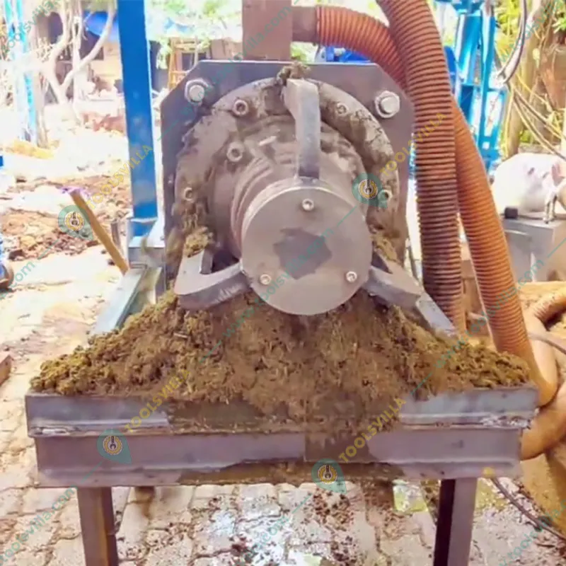 Automatic 2 Ton/hr Cow Dung Dewatering Machine Set 5HP Three Phase