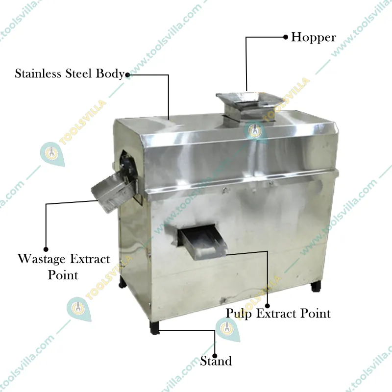Commercial 2 HP 400 Kg/Hour Mango Pulp Machine 