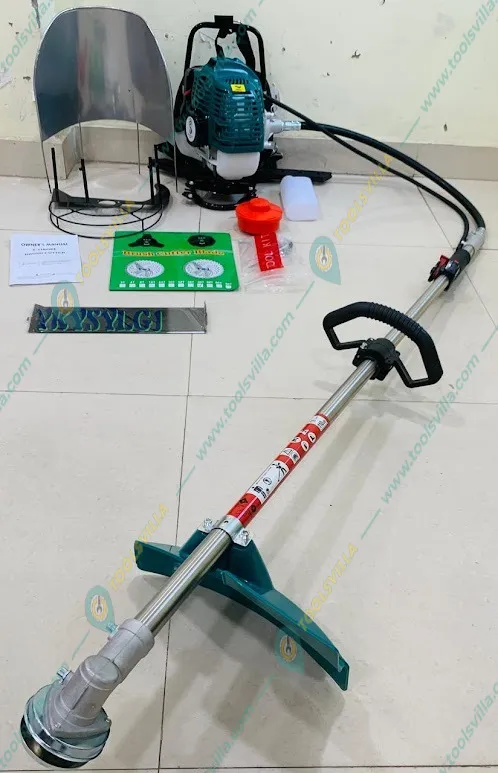 GRAMSTRONG 2 Stroke 52 CC Backpack 4 in 1 Grass Cutting Machine With Cross Blade Tiller and Multi-Attachment