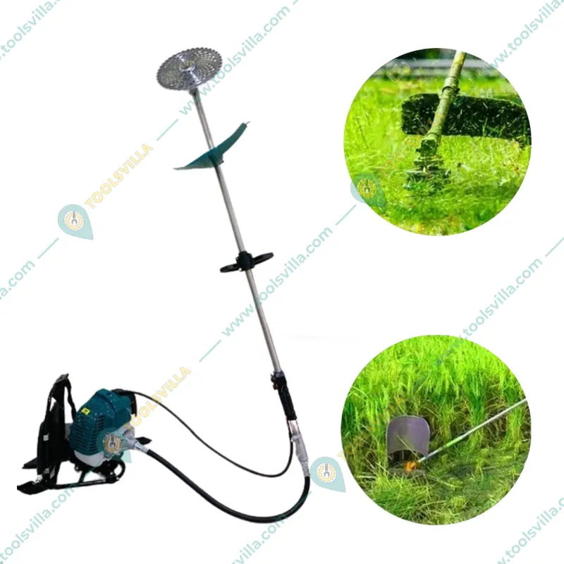GRAMSTRONG 2 Stroke 52 CC Backpack 4 in 1 Grass Cutting Machine With Cross Blade Tiller and Multi-Attachment
